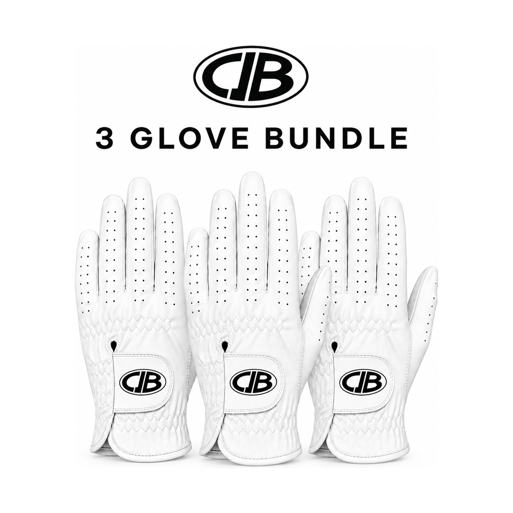 CJB Premium Cabretta Golf Glove - 3 Glove Bundle
