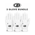 CJB Premium Cabretta Golf Glove - 3 Glove Bundle